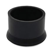 Flyshop 2", Black Round Rubber Non-Slip Furniture Grippers, Pads and Sliders 4 Pieces