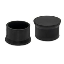 Flyshop 2-Inch, 50mm Round Chair Leg Caps Non-Slip Rubber Leg Tips Black Chair Leg Floor Protectors Furniture Table Feet Covers 8PCS