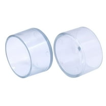 Flyshop 2-Inches, 50mm Round Chair Leg Caps Soft PVC Patio Floor Protectors Furniture Table Feet Covers, Transaprent, 16pcs
