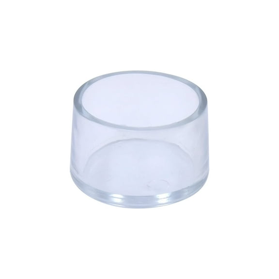 Flyshop 4PCS Round PVC Chair Leg Caps Protectors Non-Slip Noise Reduction Protective End Caps Durable Stoppers Protect Floor, 32mm Transparent