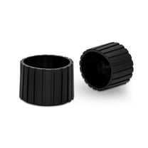 Flyshop 4Pcs Large Size Chair Leg Caps, Frosted Synthetic Rubber Chair Leg Floor Protectors, Round Furniture Table Feet Covers, Black, 1-3/4", 45mm