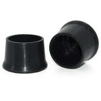 Flyshop 4Pcs Round Chair Leg Caps Durable Silicone Floor Protectors Round Furniture Table Feet Covers, Black, 2-Inch, 50 mm