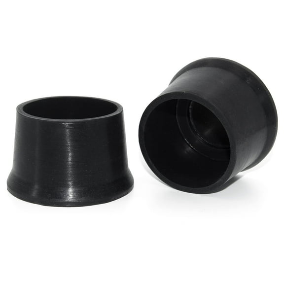 Flyshop 4Pcs Round Chair Leg Caps Durable Silicone Floor Protectors Round Furniture Table Feet Covers, Black, 2-Inch, 50 mm