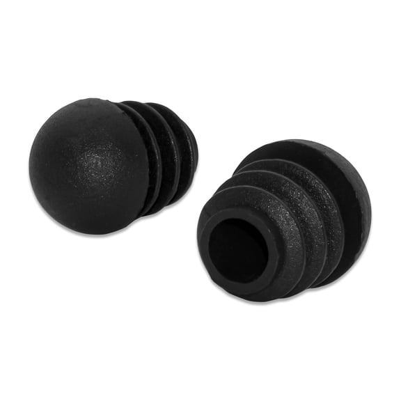 Flyshop 8PCS 5/8", 16 mm Round Tube Inserts Plastic Plugs Chair Leg Furniture Glides for Stool Leg Black Pipe Tubing End Caps