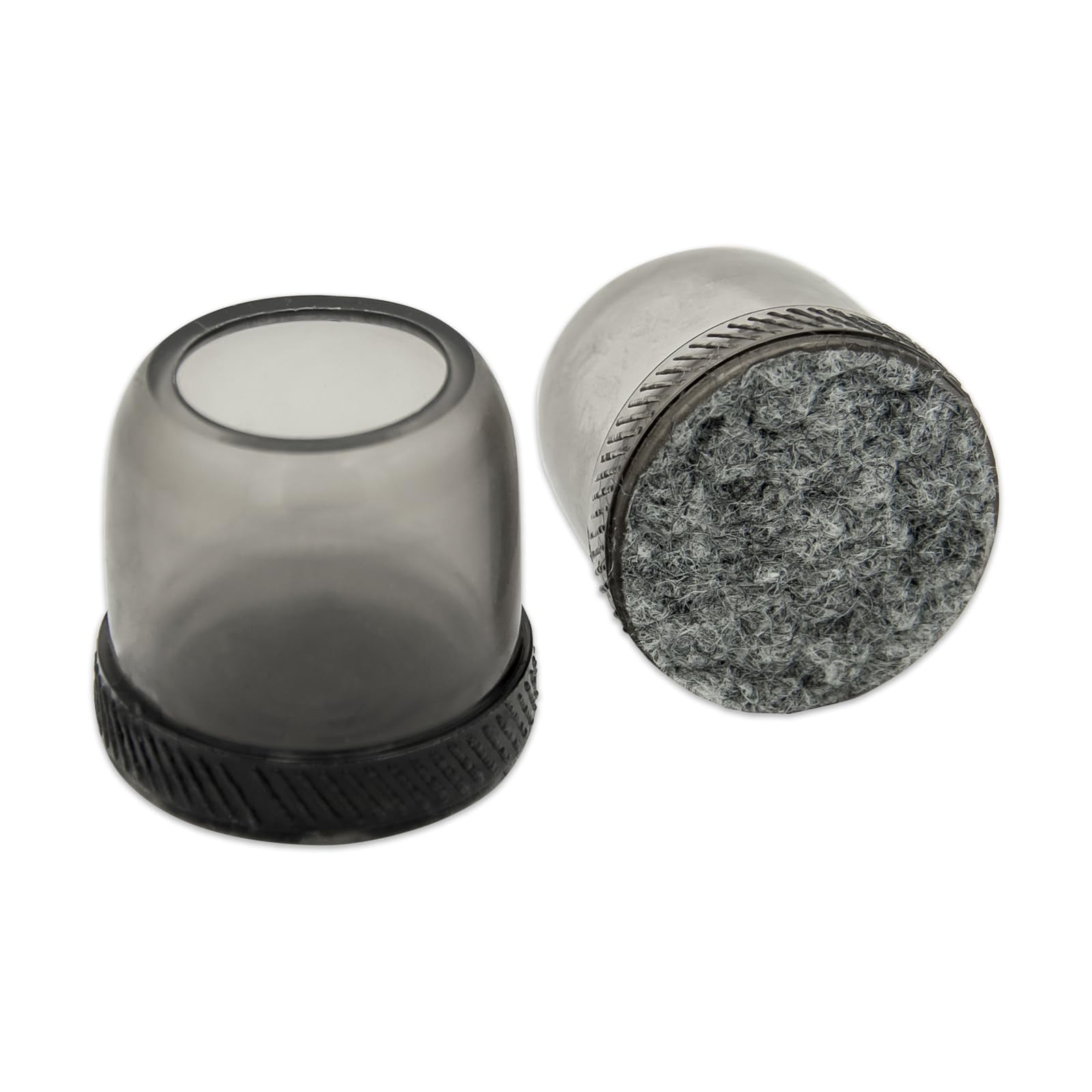 Flyshop 8PCS Durable Round Chair Leg Caps with Felt Pads Prevent Scratches Reduce Noise Protective Caps Felt Furniture Pads Floor Protectors, Light Grey, Small: 19 to 25mm