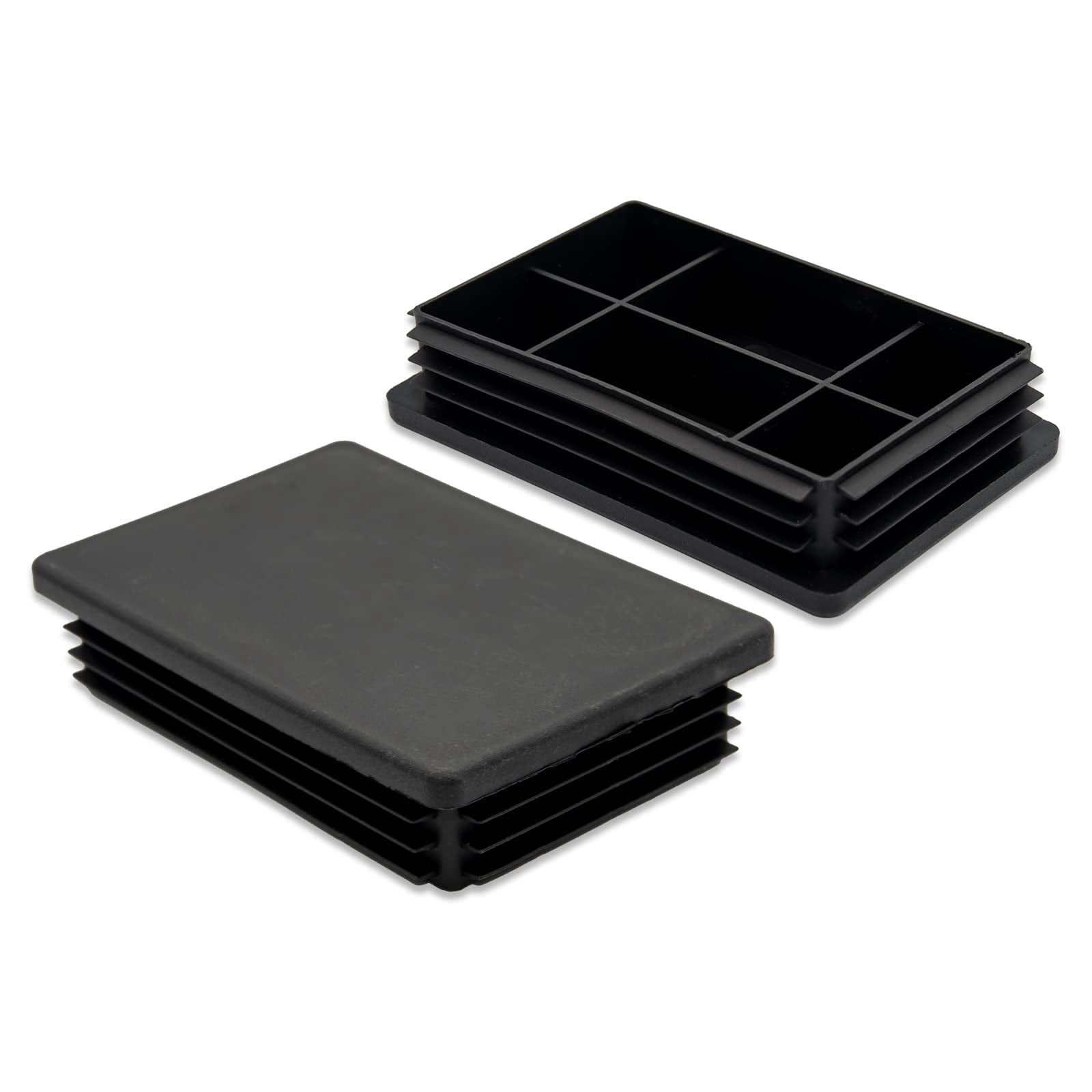 Flyshop 8PCS Rectangle Plastic Plugs Pipe Plug Tubing End Caps Hole ...