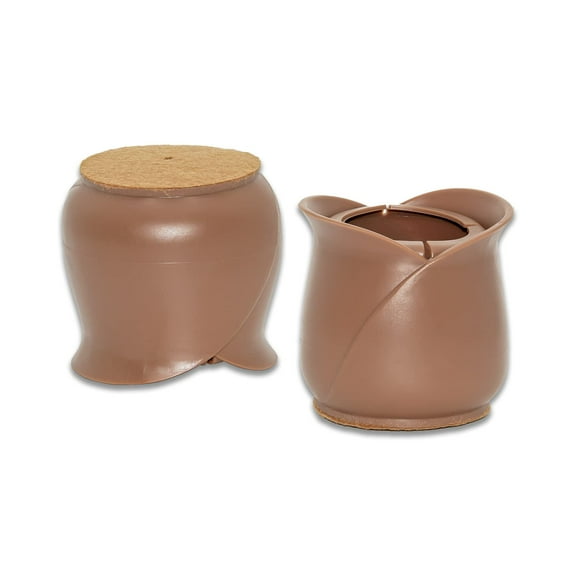 Flyshop 8PCS Round Chair Leg Caps with Felt Pads Durable PVC Protective Feet Cap Prevent Scratches Reduce Noise Felt Furniture Pads, Coffee Floor Protectors, 12 to 16 mm