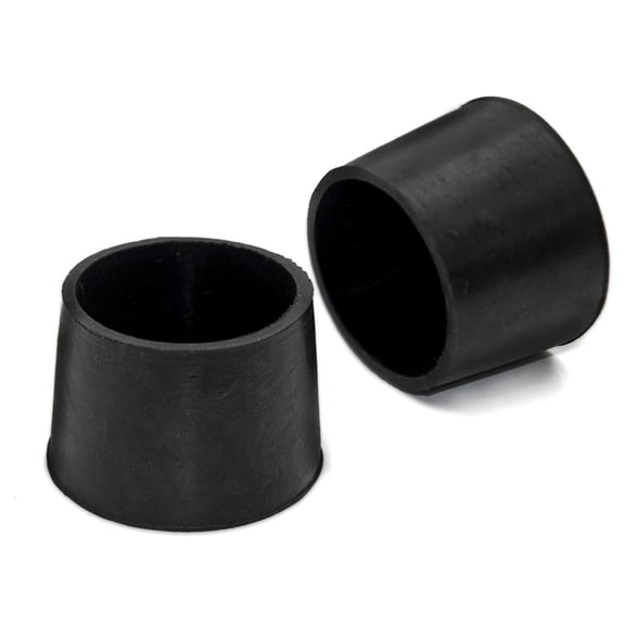 Flyshop 8PCS Round Chair Leg Floor Protectors 1-9/16 Inch, 40mm Chair Leg Caps, Non-Slip Rubber Leg Tips, Black Furniture Table Feet Covers