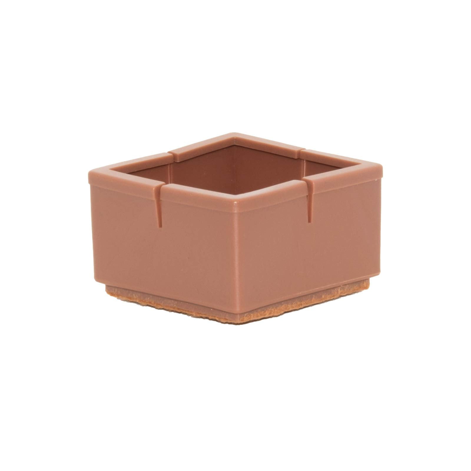 Flyshop 8PCS Square Chair Leg Caps with Felt Pads Durable PVC Protective Feet Cap Prevent Scratches Reduce Noise Felt Furniture Pads, Coffee Floor Protectors, 56 to 62 mm