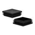 thumbnail image 1 of Flyshop 8PCS Square Plastic Pipe Plug Tubing End Caps Hole Plugs Tube Inserts, Floor Protectors Lamellar Plugs Chair Glide Sliders for Chair Leg Pipe, Black, 50 x 50 mm, 2" x 2", Thicker, 1 of 6