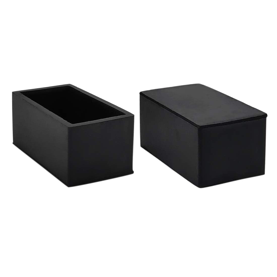 8Pcs Rectangle Chair Leg Caps NonSlip Rubber Leg Tips Floor