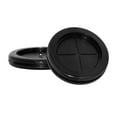 thumbnail image 1 of Flyshop Black Double-sided Synthetic Rubber Grommets Wire Protection, 4-Pack Round Rubber Hole Plugs, 66 mm 2-19/32" Drill Hole, 60 mm 2-3/8" ID, 1 of 7