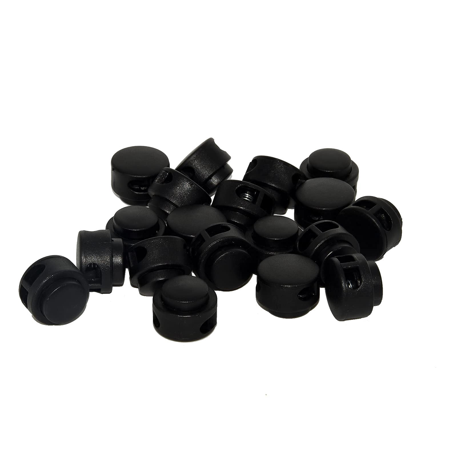 Flyshop Black Plastic Spring Stop Fastener Toggles Stoppers Double ...
