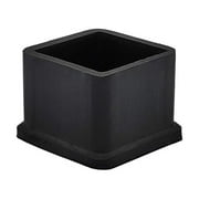 Flyshop Chair Leg Stoppers Floor Protectors Anti-Slip Rubber Leg Tips Square Furniture Table Feet Covers, 2 PCS, 1" x 1" 25 x 25 mm