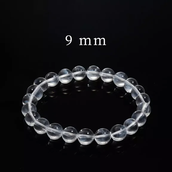 Flyshop Jewelry Natural Blue Needle Crystal Bracelet, Vision, Collection Level (Bead Dia. 9mm)