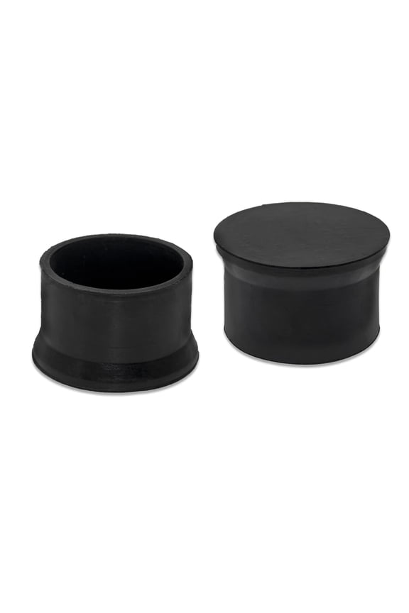 Non-Slip Furniture Table Feet Covers Heavy Duty Rubber Leg Tips Round Chair Leg Caps Floor Protectors Black 4PCS Size 50mm, 2"