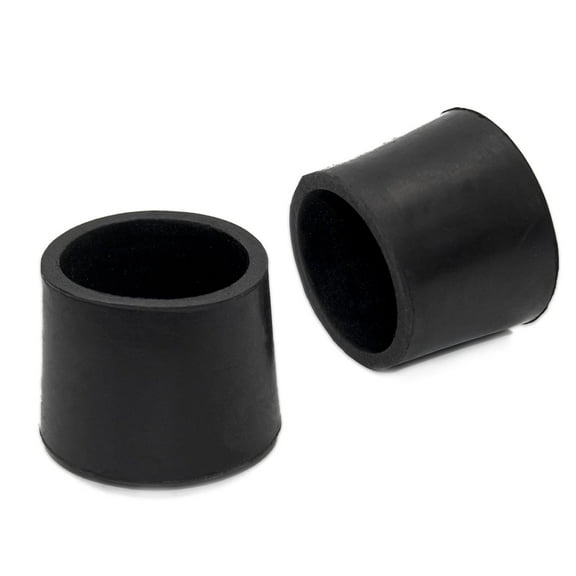 Flyshop Round Furniture Table Feet Covers, Non-Slip Rubber Leg Tips, 38mm, 1-1/2" Chair Leg Caps Floor Protectors, Black, 16PCS