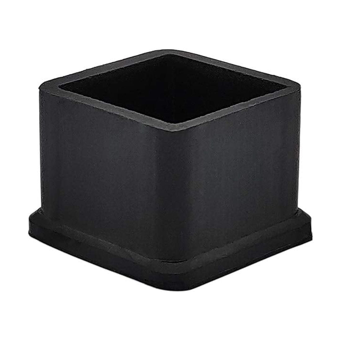 Square Antislip Rubber Leg Tips Furniture Chair Leg Caps Floor Protectors 1Inch x 1