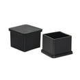 thumbnail image 1 of Flyshop Square Flexible PVC Leg Tips Chair Leg Caps Furniture Floor Protectors, 1-3/16" x 1-3/16", 30 x 30 mm, Black, 10Pcs, 1 of 6