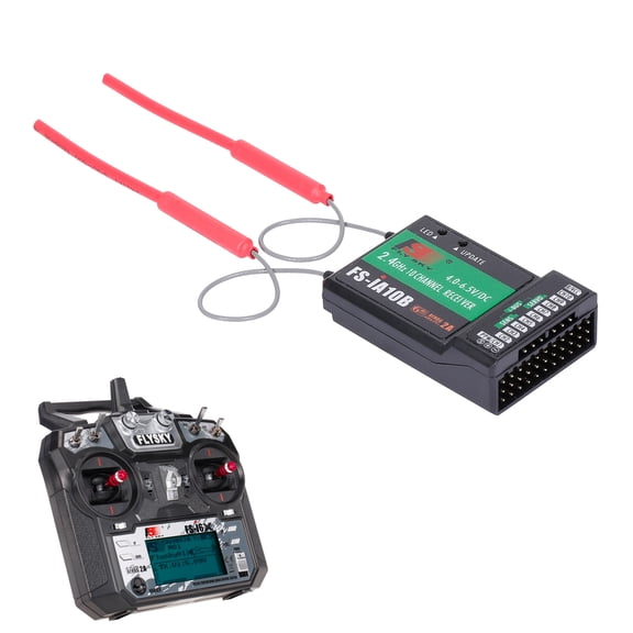 Flysky 10CH Receiver Drone Flysky FS-i6X 2.4GHz 10CH AFHDS 2A RC Transmitter with FS-iA10B Receiver for RC Drone Airplane Helicopter