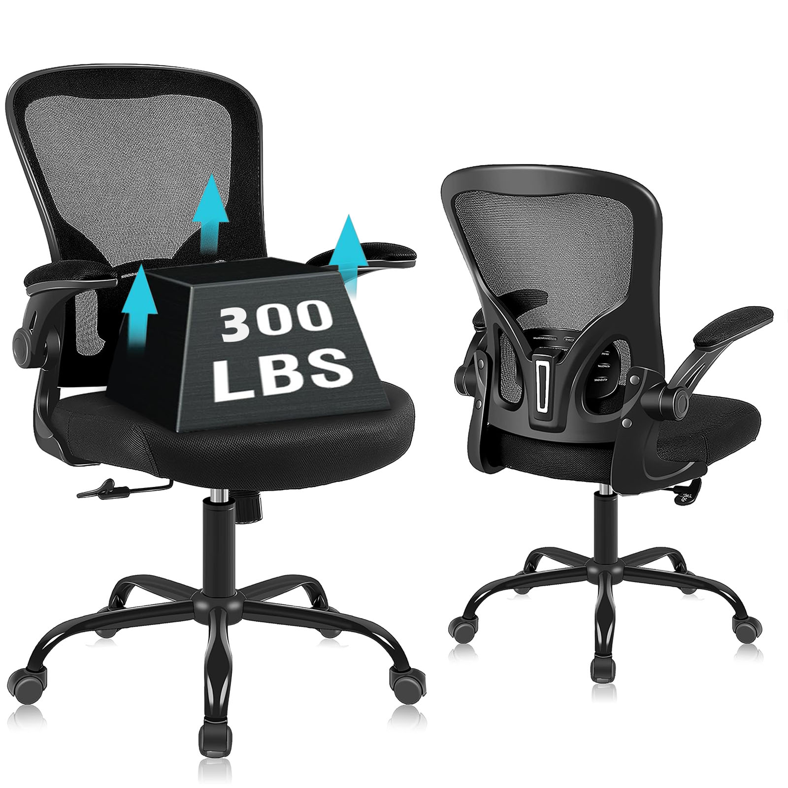 350lbs Ergonomic Executive Office Chairs with Lumbar Support 90120