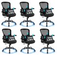 thumbnail image 1 of Flysky Ergonomic Office Chair 300lb,Desk Chair with Lumbar Support and Flip-up Arms, 6PC Black, 1 of 15