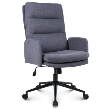 Flysky Mid Back Lumbar Support and 360 Degree Rotation Office Desk Chair, Grey
