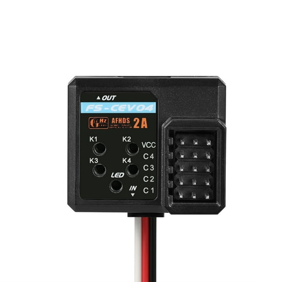 Flysky FS-CEV04 FPV Racing Transmitter Receiver Voltage / Temperature / Height / Telemetry Data Module Collection Module Serial Ibus Support Receiver for FS I6 I10 IT4S TX IA6B IA4B IA10B RX