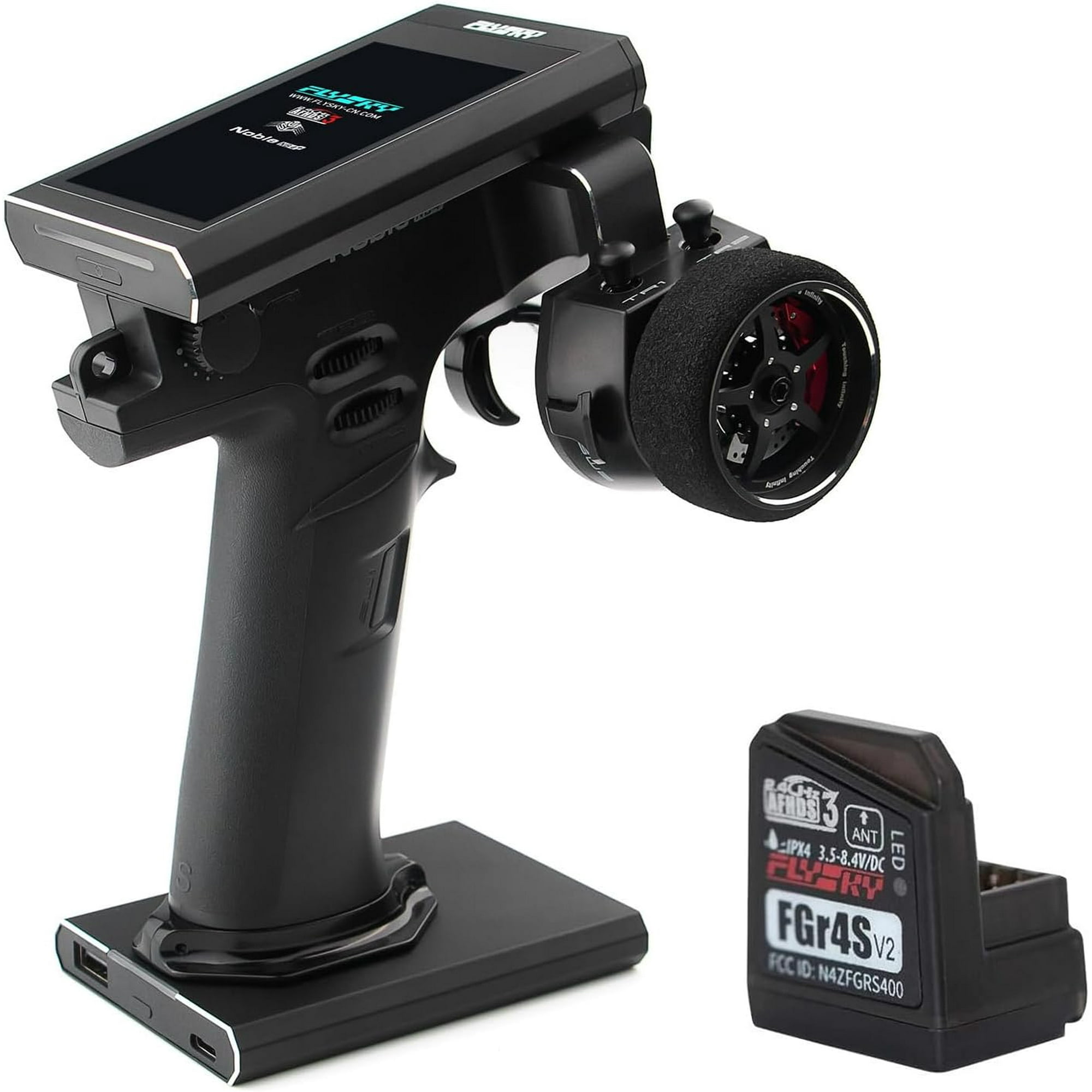 Flysky Noble NB4+ 2.4G 8CH Remote Controller Transmitter with FGR4S Receiver for RC Car Boat