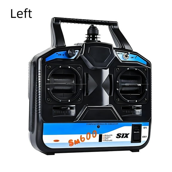 Flysky SM600 USB Simulator Controller – 6CH RC Flight Training Remote for FPV Drones, Helicopters & Airplanes, Compatible with RealFlight, Phoenix RC & Liftoff