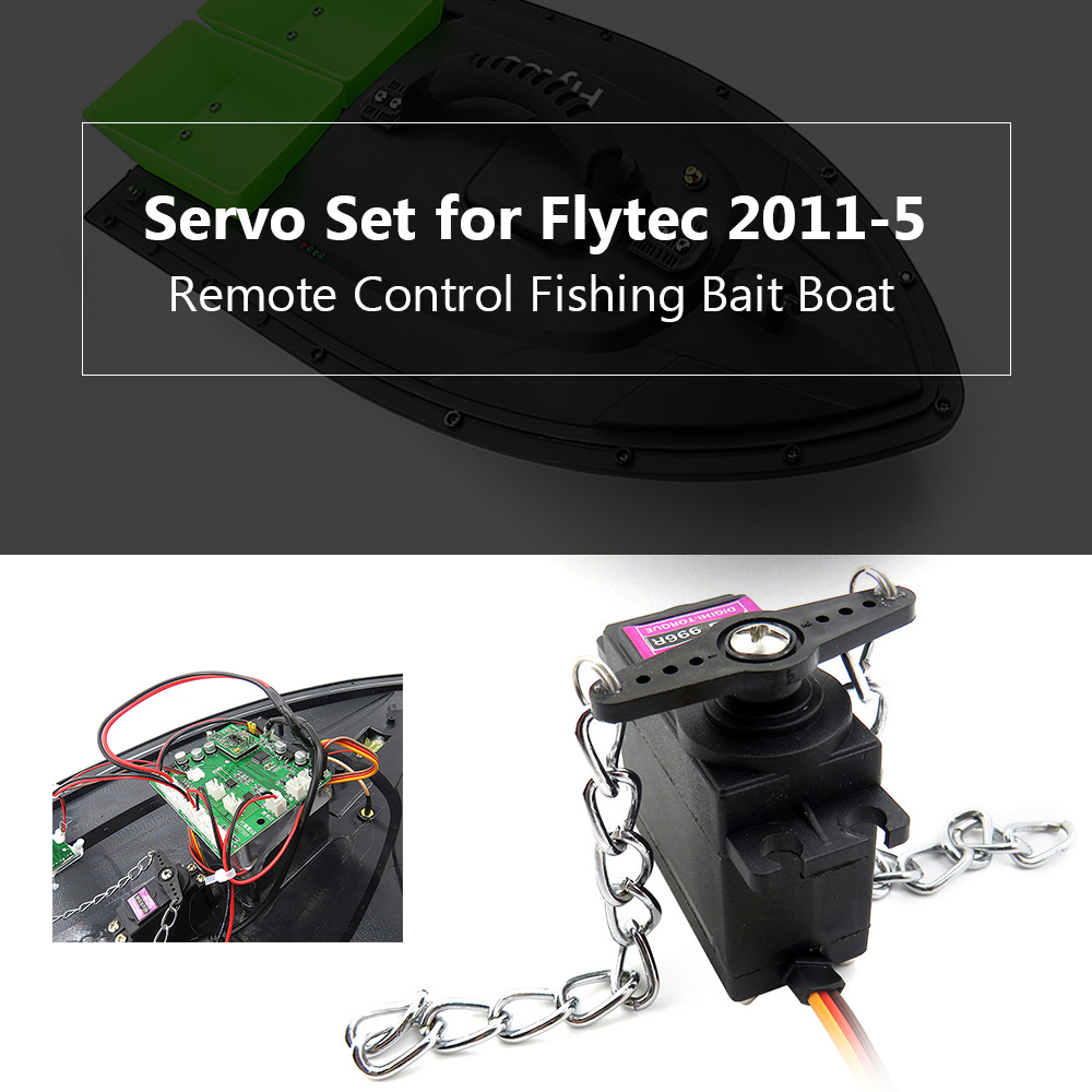 Flytec RC Boat Servo,Servo Set 20115 Bait Boat Eryue Boat Servo 20115 Remote Bait Mewmewcat