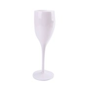 Flytohom Champagne Flutes Glasse Plastic Wine Glasses Dishwasher-safe White Champagne Glass Restaurant Beer Whiskey Drinkware