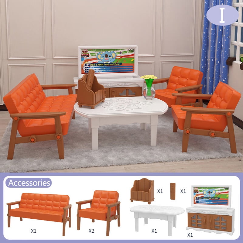 Flytohom Doll House Children'S Mini Supermarket Kitchen Bedroom