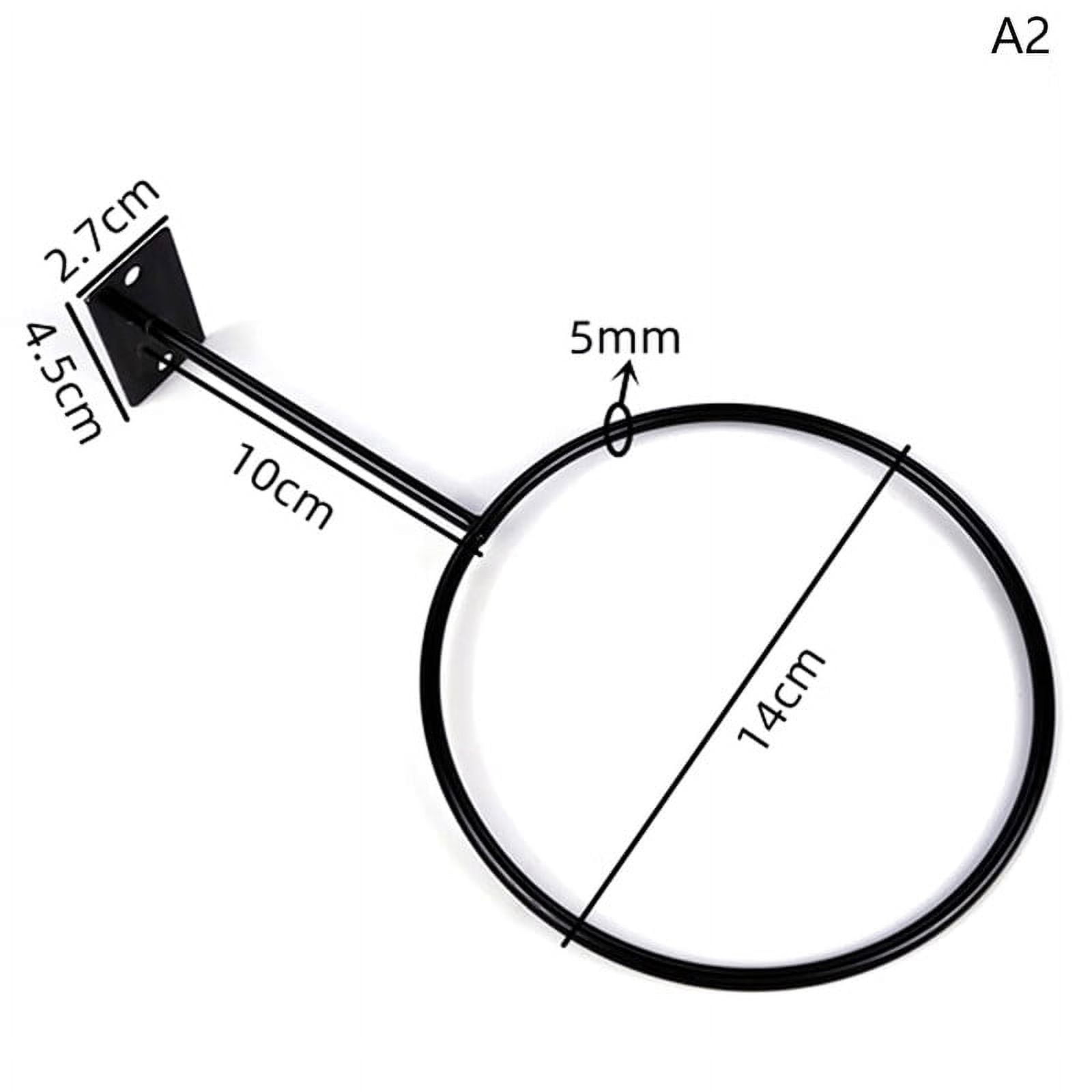 Flytohom Wall Mounted Basketball Storage Rack Iron Multipurpose Football Display Shelf Ball