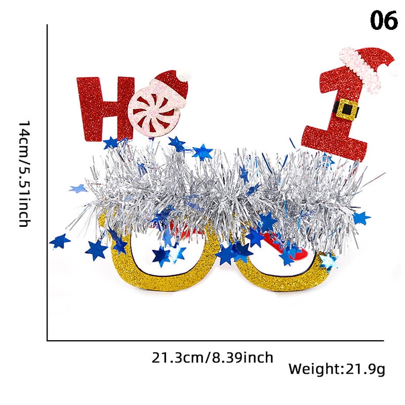Flytohom Xmas Glasses Frame Merry Christmas Decorations For Home Gnome