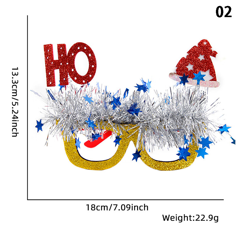 Flytohom Xmas Glasses Frame Merry Christmas Decorations For Home Gnome