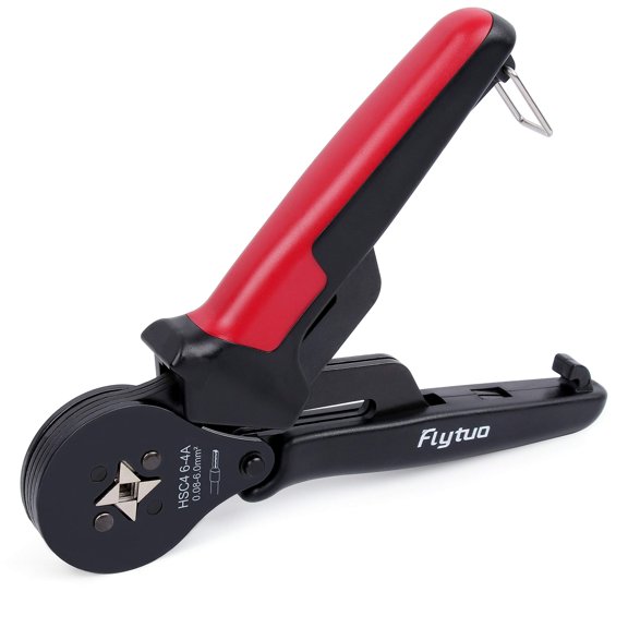 Flytuo Ferrule Crimping Tool, AWG23-7 Self-adjustable Ratchet Wire Ferrule Crimper, HSC8 6-4A Premium Crimping Tool for Wire Terminals Cables End-sleeves