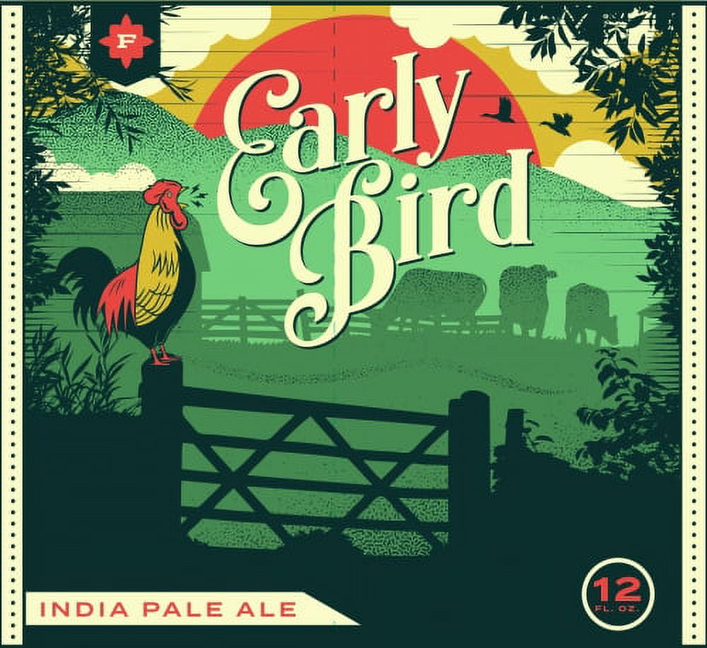 Flyway Early Bird IPA, India Pale Ale Craft Beer, 6 Pack, 12 fl. oz. Aluminum Cans, 6.3% ABV
