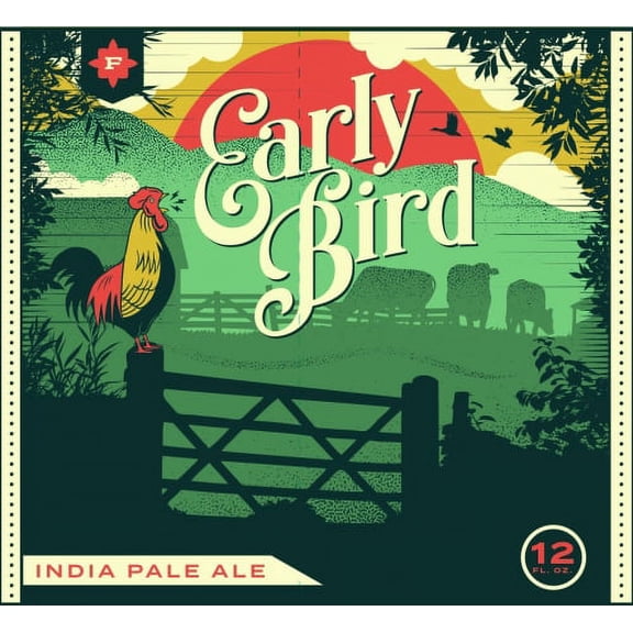Flyway Early Bird IPA, India Pale Ale Craft Beer, 6 Pack, 12 fl. oz. Aluminum Cans, 6.3% ABV
