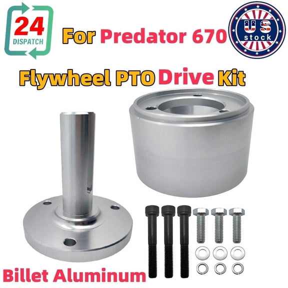 Flywheel PTO Drive Kit Billet Aluminum For Predator 670 V-twin Engine Adapter