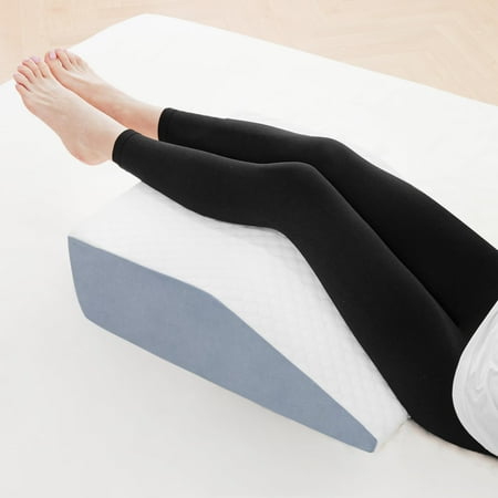 Flyxunfri Leg Elevating Pillow for After Surgery, Elevation Pillow for Leg Swelling Wedge Pillow Blood Circulation Support Pillow Leg Rest Pillow for Back Pain Sciatica Knee Hip Ankles Pain Relief
