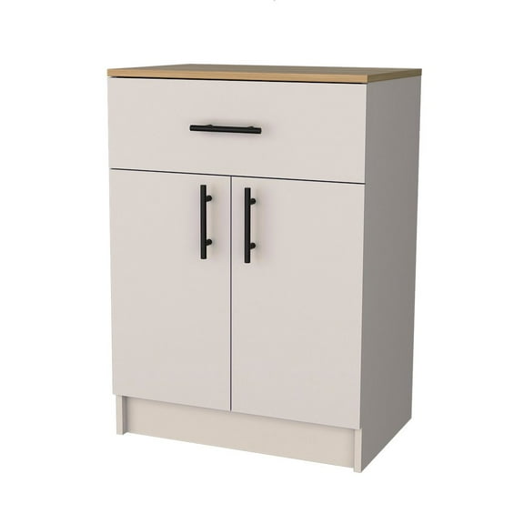 Fm Furniture Cope kitchen Pantry in melamine with 2 doors and 1 drawer.