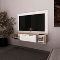 thumbnail image 1 of FM FURNITURE Lesslie Entertainment Center Engineered Wood Beige, 1 of 8