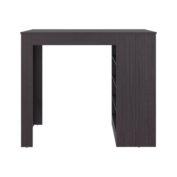 Fm Furniture Luna Modern Kitchen Island with Open Storage, Wenge