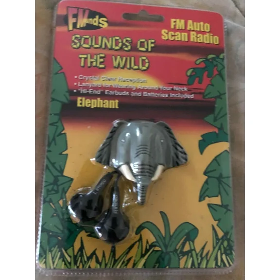 Fm Sounds Sounds Of The Wild Sealed Elephant Earbuds Headphones