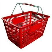 Fma Omcan Plastic Shopping Basket Red
