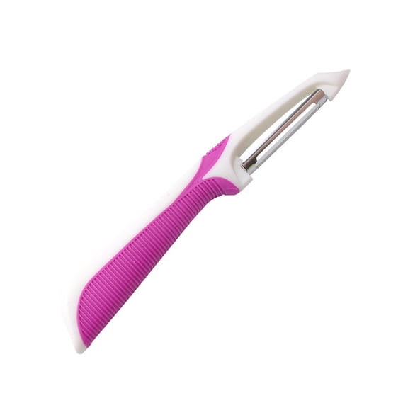 Fmbmuo 1 Pcs Potato Peelers White Non-Slip Plastic Kitchen Gadgets， Rotary Handheld Peeler Efficient Peeling for Potatoes And Apples