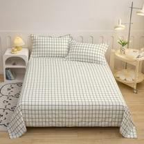 Fmbmuo 1 Piece Sheet Set Breathable Jersey Polyester 1x Bed Sheet All-Season Unisex A-M