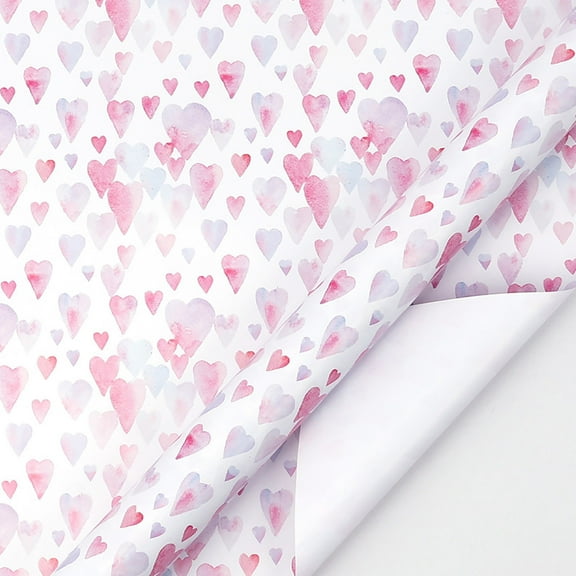 Fmbmuo 1 Rolls Wrapping Paper Easy-Cut Pink Bow Print Gift Wrapping, 300x43 CM Modern Wrapping Paper Heavy Duty Wrapping Paper