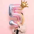 thumbnail image 1 of Fmbmuo 1 pcs Pink Aluminium Film Number Balloons Decorations , Numbers 32 Inch Balloons for Wedding Arch,Photo Backdrop, 1 of 2
